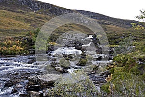 Small river in scottish highlands