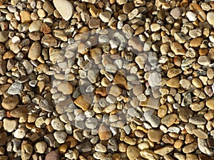 Small river sea stones. summer background. colorful pebble stone matrerial