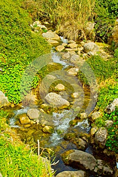 small river at the village of Fornalutx