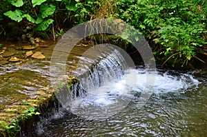 Small river waterfall