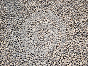 Small rocks on floor