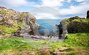 Small rocky beach in Scotland