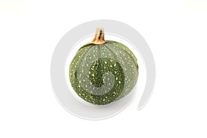 Small round ornamental gourd with green skin for decoration