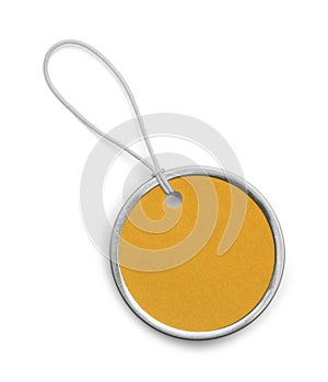 Small Round Yellow Tag