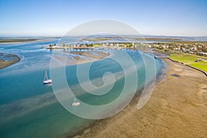 Small rural fishing port in Australia