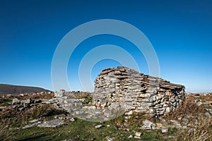 The small rustic house in the mountain