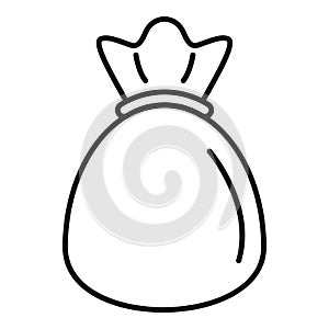 Small sack icon, outline style