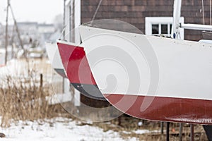 Small sailboats winter storage