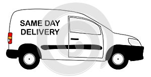 Small Same Day Delivery Van