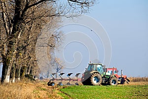 Small scale farming with tractor