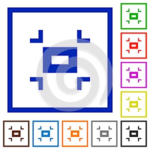 Small screen flat framed icons