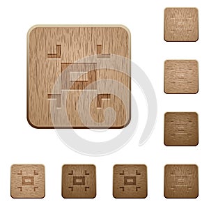 Small screen wooden buttons photo