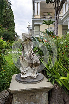 Small sculpture in Achilleion palace, Corfu