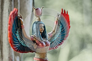 Small sculpture of Egyptian goddess Isis