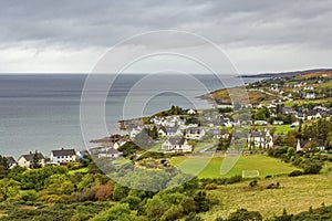 Small seaside village in Scotland, UK