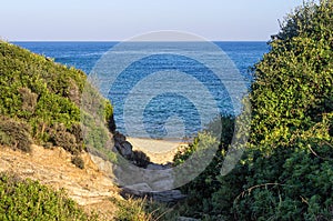 Small secluded beach in Sithonia, Chalkidiki, Greece