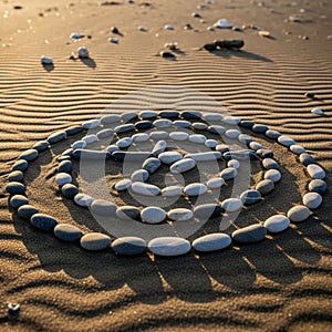 And small shells are visible in the background, contributing to the