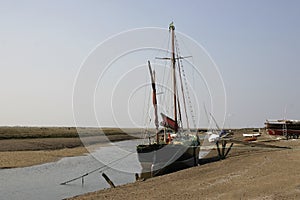 Small ship with masts
