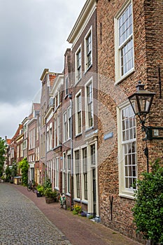 A small side street in Leiden, Holland