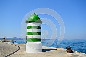 Small signal green lighthouse