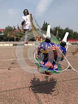 Small size of Chinese traditional Bibcock centipede kite
