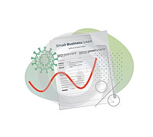 Small Small Business Loan tio Revive Economy due to Coronavirus Pandemic - Icon