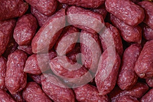 Small, smoked, delicious sausages made from beef and pork