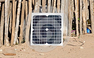 Small solar panel in Madagascar