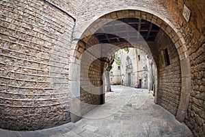 Small square at Barcelona's gothic quarter