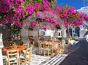 Small square in Mykonos