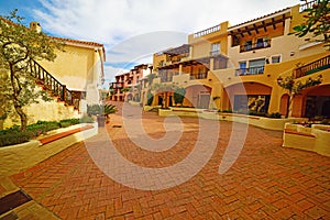 Small square in Porto Cervo in Costa Smeralda