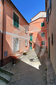 Small square in San Rocco, Italy photo