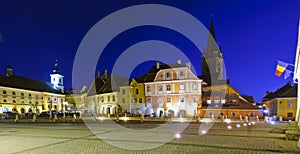 Small square in Sibiu, Romania