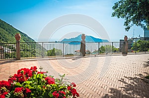 Small square in Sorrento with beautiful view