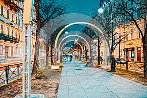 Small Stable street. Malaya Konyushennaya. Saint Petersburg. Russia