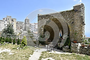 The old town of Monte Sant`Angelo in the province of Foggia. photo