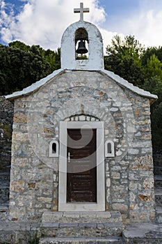 Small stone chappel in the Mediterranean, island of Brac, Croatia