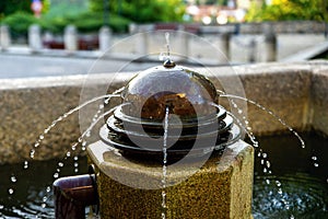 Small stone fountain from 19th century in Tabor