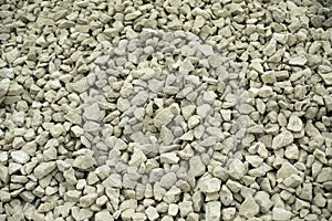 Small stone texture for construction. Small white stones
