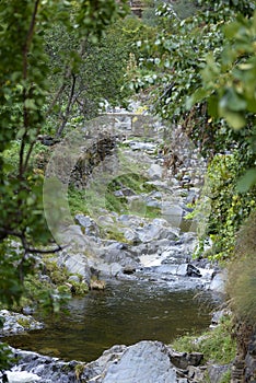 Small creek in the Las Hurdes region, Extremadura, Spain photo