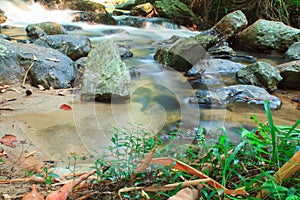 A small stream with long exposure