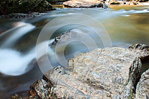 A small stream with long exposure
