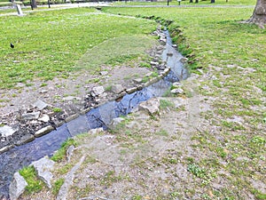 Small stream Topciderski park Belgrade