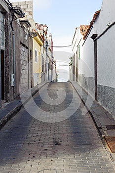 Small street in Firgas town photo