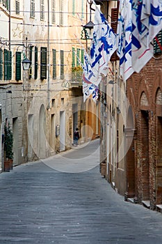 Small street in Montalcino