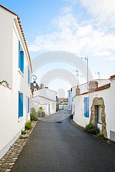 Small street in Noirmoutier-en-l'ÃŽle