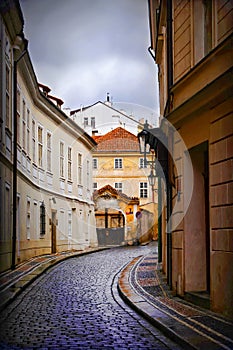 Small street in Prague