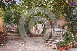 Small street at Saint Tropez, France