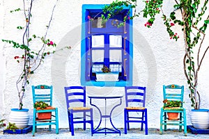 small street tavernas, Kos island,Greece. photo