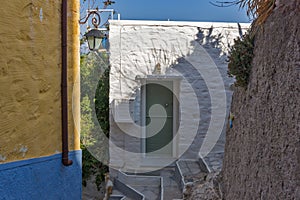 Small Streets in old town of Ermopoli, Syros, Greece